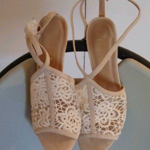 Nanette Lepore Heeled Ankle Strap Sandals